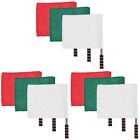 3Pcs Warning Signal Flags Traffic Safety Signal Flags Handheld Signal Flags
