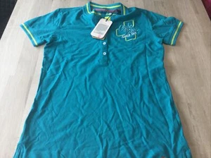 Cube Womens Polo Shirt Large Blue New - Picture 1 of 5