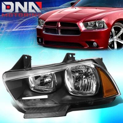 PARA 2011-2014 CARREGADOR DODGE ESTILO DE FÁBRICA CONJUNTO DE LÂMPADA DE FAROL DE DIREÇÃO ESQUERDA - Imagem 1 de 4
