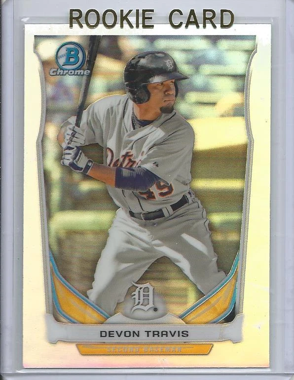 2014 Bowman Chrome Draft Devon Travis Refractor Rookie Card RC #CTP-89 Mint - Image 1 of 1