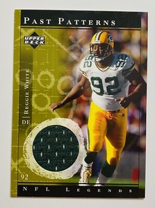 2001 Upper Deck Legends Reggie White Past Patterns GU Jersey Patch Packers