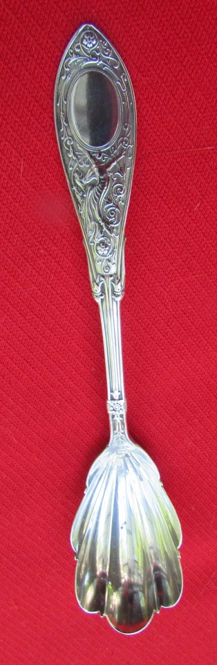 Cuchara de azúcar con patrón árabe 1875 de Whiting Gorham Sterling 5 15/16" Lg 22 gr Foto 1 de 4