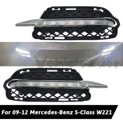 LED Daytime Light DRL Fog Lamp For Mercedes Benz S-Class W221 S500 C250 2009-12 - Image 1 of 4