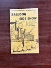 Ballon Side Show ; U.F. "Gen" Grant et al; 1975; 1ère édition, impression 2d ; Chapbook très bon état