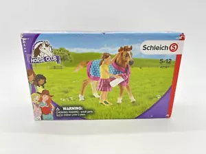 Schleich Horse Club 42361 Englisches Vollblutfohlen abnehmbare Decke und Figur - Bild 1 von 3