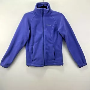 Chaqueta Columbia Suave Vellocino Púrpura con Cremallera Bolsillos Junior Mediana - Imagen 1 de 8