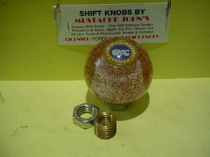 GMC, Retro style glitter Shift Knobs (Clear W/ Red glitter) - Picture 1 of 1