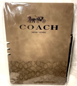 Coach Brown Notebook/Journal With Pen ~GWP~  Brand New - Picture 1 of 4