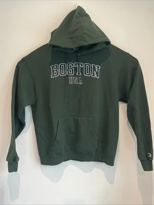 Champion Hoodie Sweatshirt Mens Size LARGE Green Boston - Picture 1 of 6