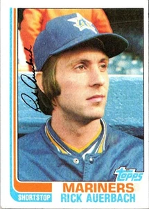 1982 Topps Rick Auerbach #72 Seattle Mariners Baseball Card - Picture 1 of 2