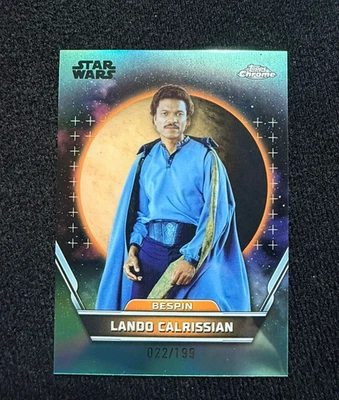 Lando Calrissian 75 Numbered /199 Card - TOPPS Star Wars HYPERSPACE Refractor - Image 1 of 4