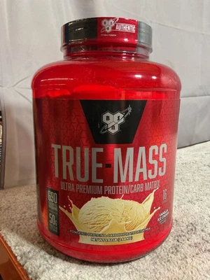 BSN True-Mass, Ultra Premium Protein/ Vanilla Ice Cream, 5.82 lbs EXP 3/24/27 - Image 1 of 4