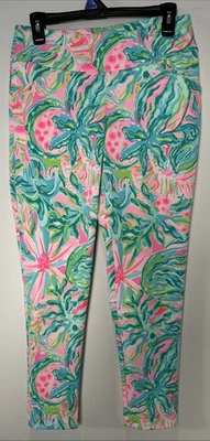 Lilly Pulitzer Luxletic Melon Pant UPF 50+ Women Size 6 Golf Pull On - Image 1 of 4