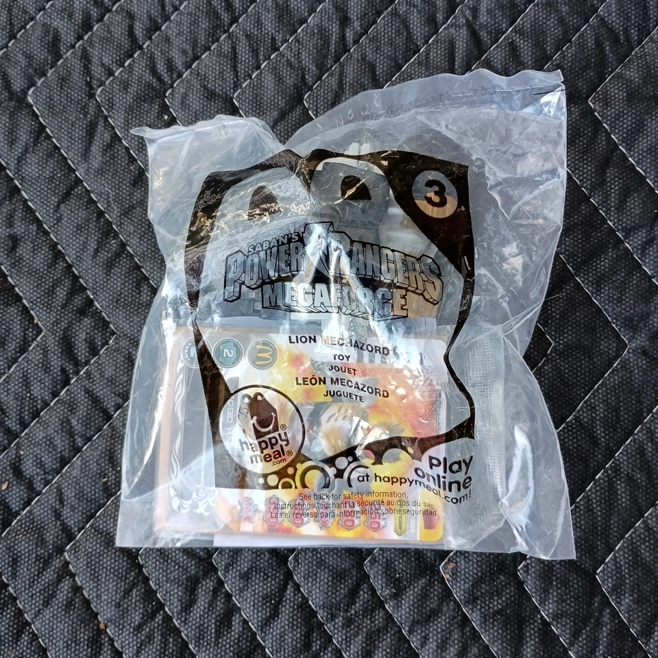 NOVO Power Rangers #3 Lion Mechazord Megaforce McDonalds Brinquedo de 2013 - Imagem 1 de 1