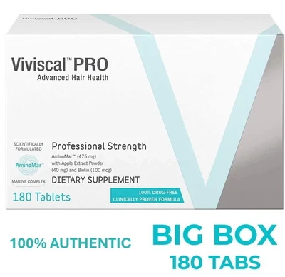 VIVISCAL PRO - Comprimidos Profesionales para el Crecimiento del Cabello 180 Exp. 07/2027 Foto 1 de 2