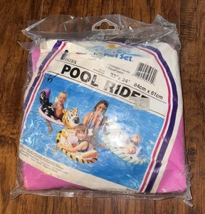 Intex Vintage Sealed 1991 Inflatable Pool Rider -  Intex The Wet Set #59570 Pink - Picture 1 of 6