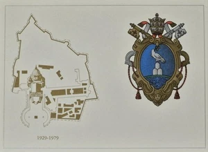 Coat of arms of Pope Pius XII Vintage Postcard - Picture 1 of 2