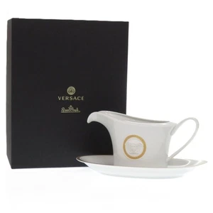 Ikarus Med Meandre D'Or Rosenthal Dinnerware, White And Gold, Saucer And Pot - Picture 1 of 8