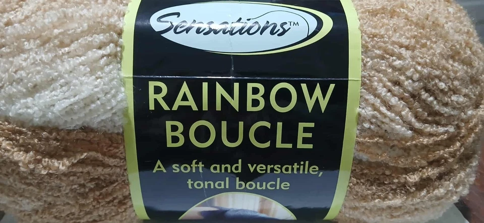 Hilo de madeja Sensations Rainbow Boucle tejer ganchillo camello Foto 1 de 3