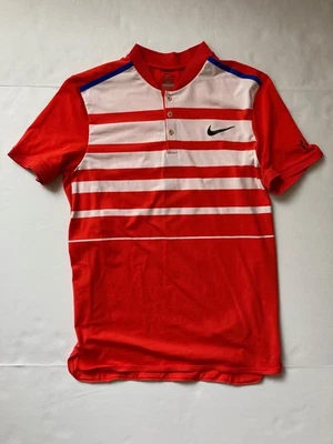 Nike Federer RF Indian Wells 2016 Henley Tenis Polo M Rayas 728951-696 Foto 1 de 4