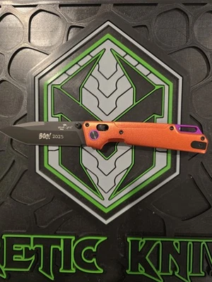 Bear Ops USA Nekema Halloween Knife 2025 Exclusive 14C28N Blade, Orange & Purple - Image 1 of 4