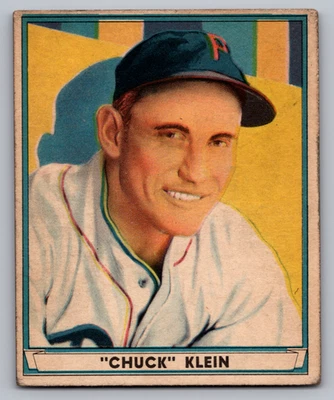 1941 Play Ball #60 Chuck Klein Phillies Foto 1 de 3