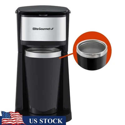 Single Serve Coffee Maker Compact Portable Brewer W/ Travel Mug Auto Shut Off US - Image 1 of 4
