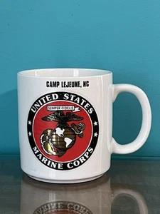 Taza de café Semper Fidelis del Cuerpo de Marines de los Estados Unidos Md en U.S.A. Camp LeJeune, NC A-51 - Imagen 1 de 6