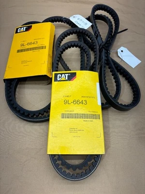 Lote de 3x Caterpillar 9L-6643 Repuesto V-Belt CAT Foto 1 de 3