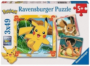 NEW Ravensburger 3x49 Pieces Jigsaw Puzzle 5+ Ages Pokemon - Picture 1 of 4