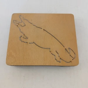Crocodile Reptile Animal Ellison Educational Equipment Accucut Wood Dies 6"x5"  - Picture 1 of 3