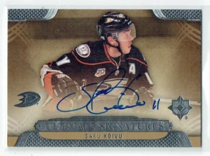13-14 UD Upper Deck Ultimate Signatures Saku Koivu Auto - Picture 1 of 1