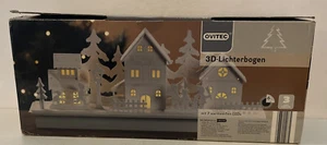 Ovitec Made in Germany Case di Neve Bianche 3D Lichterbogen LED a Batteria - Foto 1 di 13