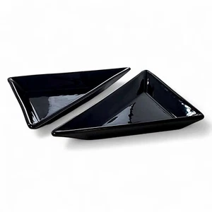 Juego de 2 piezas retirado Simple Additions Pampered Chef Black Triangle Serverware # 1928 - Imagen 1 de 10