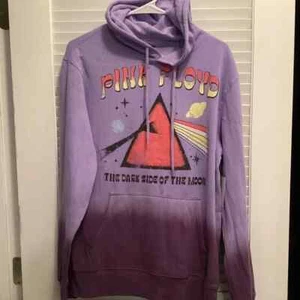 Pink Floyd Dark Side Of The Moon Hoodie Unisex Medium 38/40 Pink Pullover - Picture 1 of 6