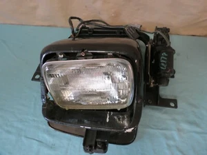 ✅ 84-96 Chevy Corvette HALOGEN Headlight Right PASSENGER w Motor Black OEM GM - Picture 1 of 12