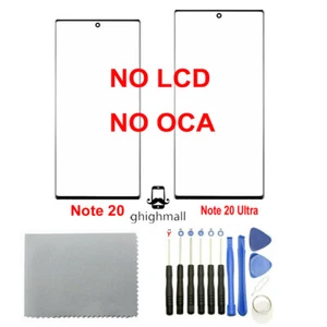 NUEVO Galaxy Note 20/20 Ultra Repuesto Pantalla Frontal Exterior Vidrio con Herramientas - Imagen 1 de 5