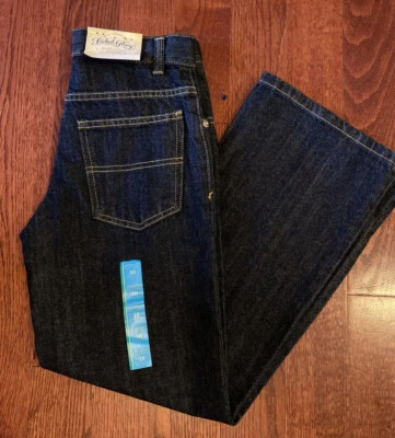 Nuevos Jeans Desteñidos Glory Niños Denim Azul Bootcut Talla 10 Cintura Ajustable Foto 1 de 4