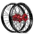 Beta 430 Rr 2015 - 2023 Sm Pro Mx Snr Wheel Set 21/18 Black Rims Red Hubs Ss Bla