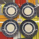 4x Broadhurst Blue & White Chinese Willow 5.5” Edge Saucers REPLACEMENTS /SPARES
