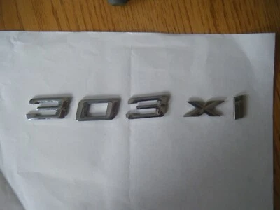 BMW 330xi 1999-2006 tapa maletero trasero emblema placa de identificación letra cromo OEM Foto 1 de 2