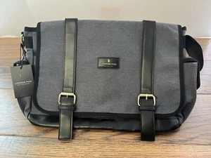 Bolso Mensajero de Lona London Fog 100 Aniversario Bolso de Trabajo para Laptop - ¡NUEVO! - Imagen 1 de 4