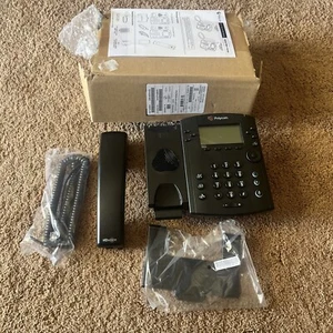 Polycom VVX 311 IP Phone Skype POE Desktop Business LCD Display New 6 Line - Picture 1 of 4