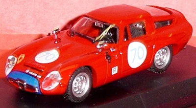 Alfa Romeo TZ 1 Targa Florio 1965 #70 Red 1:43 Best - Image 1 of 4