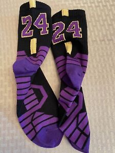 Los Angeles Lakers Kobe Bryant Purple/Black Socks