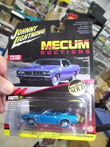 Johnny Lightning 1/64 1971 Plymouth Cuda Cabrio blau Neu in OVP - Bild 1 von 2