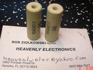 CAS Ceramic RF Standoff Threaded  Insulators NS4U0212 1.5"x.5" Dia Mil Ham Radio - Picture 1 of 3
