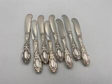 Set of 8 Towle Sterling Silver KING RICHARD Butter Spreaders (Sterling Blades)