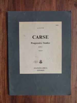 Augener Carse Progressive Studies Book 1 For Violin Sheet Music - Image 1 of 2