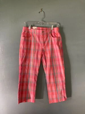 Новый с Ярлыками Ralph Lauren сад розовый клетку укороченные брюки размер 2 - Изображение 1 из 4